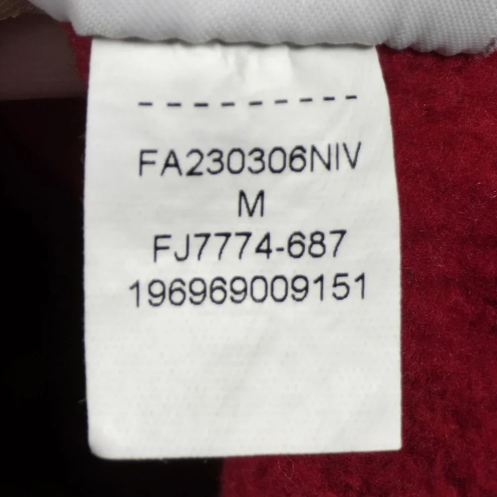 Jordan Essential Fleece Hoodie Mens‎ Medium Gym Red Jumpman Pullover FJ7774-687